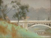 Clarice Beckett Punt Road Bridge Spain oil painting artist